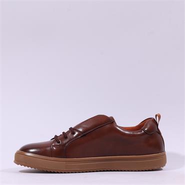 6th Sense Axel Laced Casual Shoe - Brown